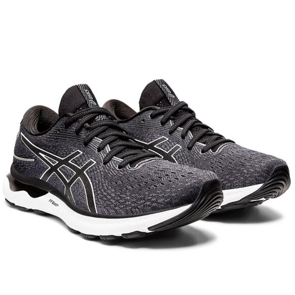 NEW Mens Asics GEL Nimbus 24 Size 10 US 9 UK 44 EUR 2E Wide Black White Running - Picture 1 of 6